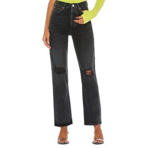 AGOLDE Women's 90s Pinch Distress High-Rise Straight-Leg Jeans 24